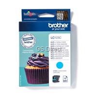 Brother Tinte cyan LC123C 