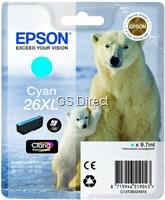 Epson Tinte cyan 26XL  T263240