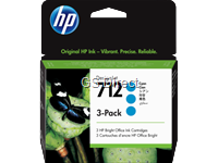 HP Tinte 3 x 712 cyan 3ED77A