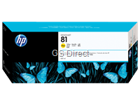 HP Tinte yellow 81  C4933A