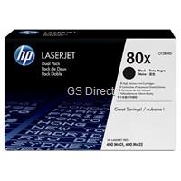 HP Toner schwarz 80X  CF280XD