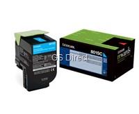 Lexmark Toner cyan 80C2SC0 