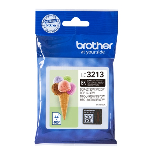 Brother Tinte schwarz LC3213BK