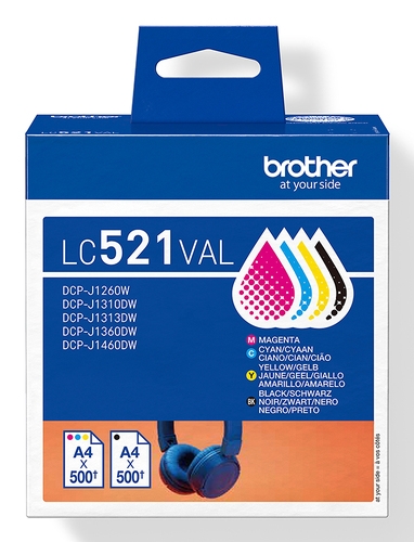 Brother Tinten Set LC521VAL