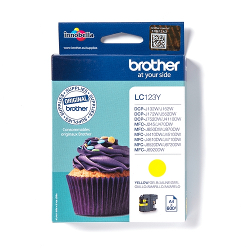 Brother Tinte yellow LC123Y 