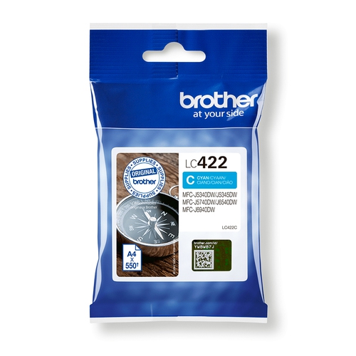 Brother Tinte cyan LC422C
