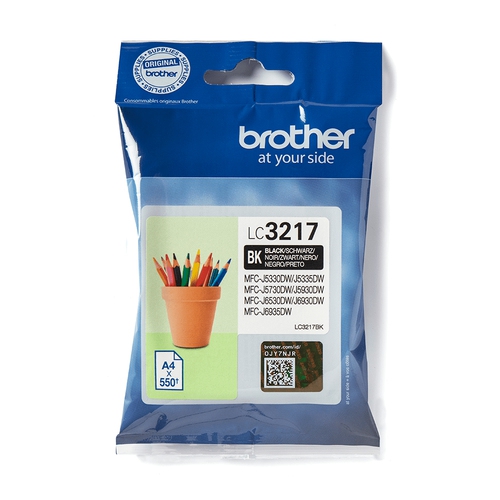 Brother Tinte schwarz LC3217BK