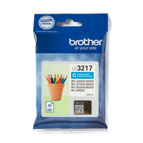 Brother Tinte cyan LC3217C