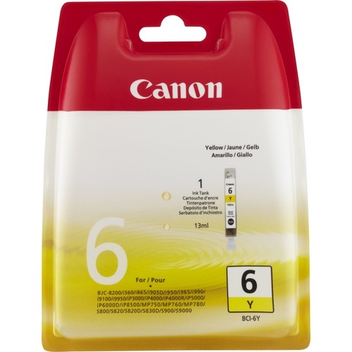 Canon Tinte yellow BCI6Y 4708A002  