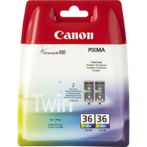 Canon Tinte farbig CLI36 (2 Stück) / 1511B025