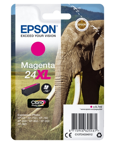 Epson Tinte 24 XL magenta C13T24334012