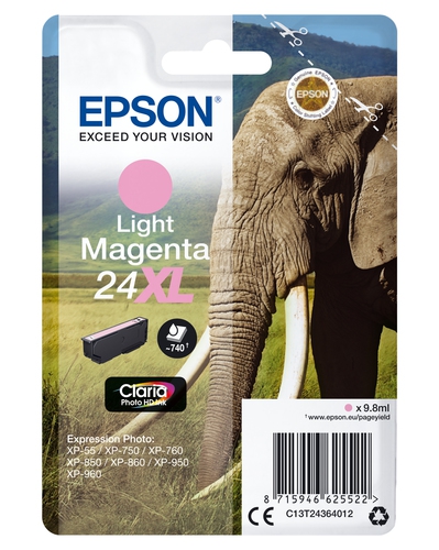 Epson Tinte 24 XL light magenta C13T24364012 