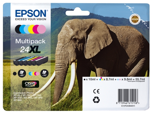 Epson Tinte 24 XL Multipack (6) C13T24384011