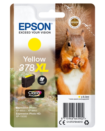 Epson Tinte 378 XL yellow C13T37944010
