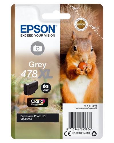 Epson Tinte 478 XL grey C13T04F64010