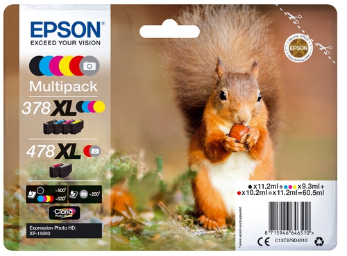 Epson Tinte 378 XL / 478 XL Set C13T379D4010 