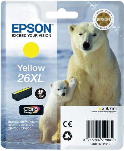 Epson Tinte yellow 26XL  T263440