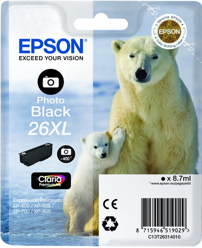 Epson Tinte fotoschwarz T263140 