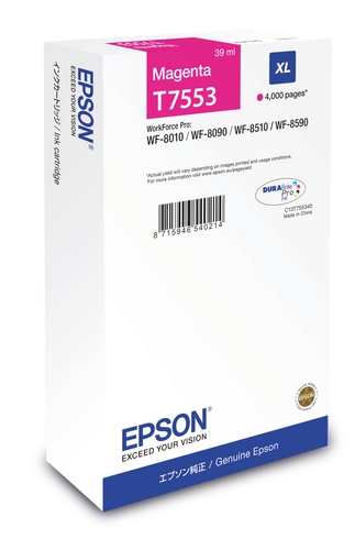 Epson Tinte magenta T7553XL  T755340
