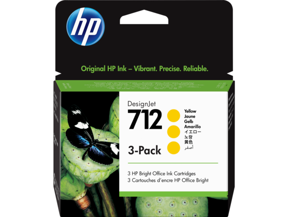 HP Tinte 3 x 712 yellow 3ED79A
