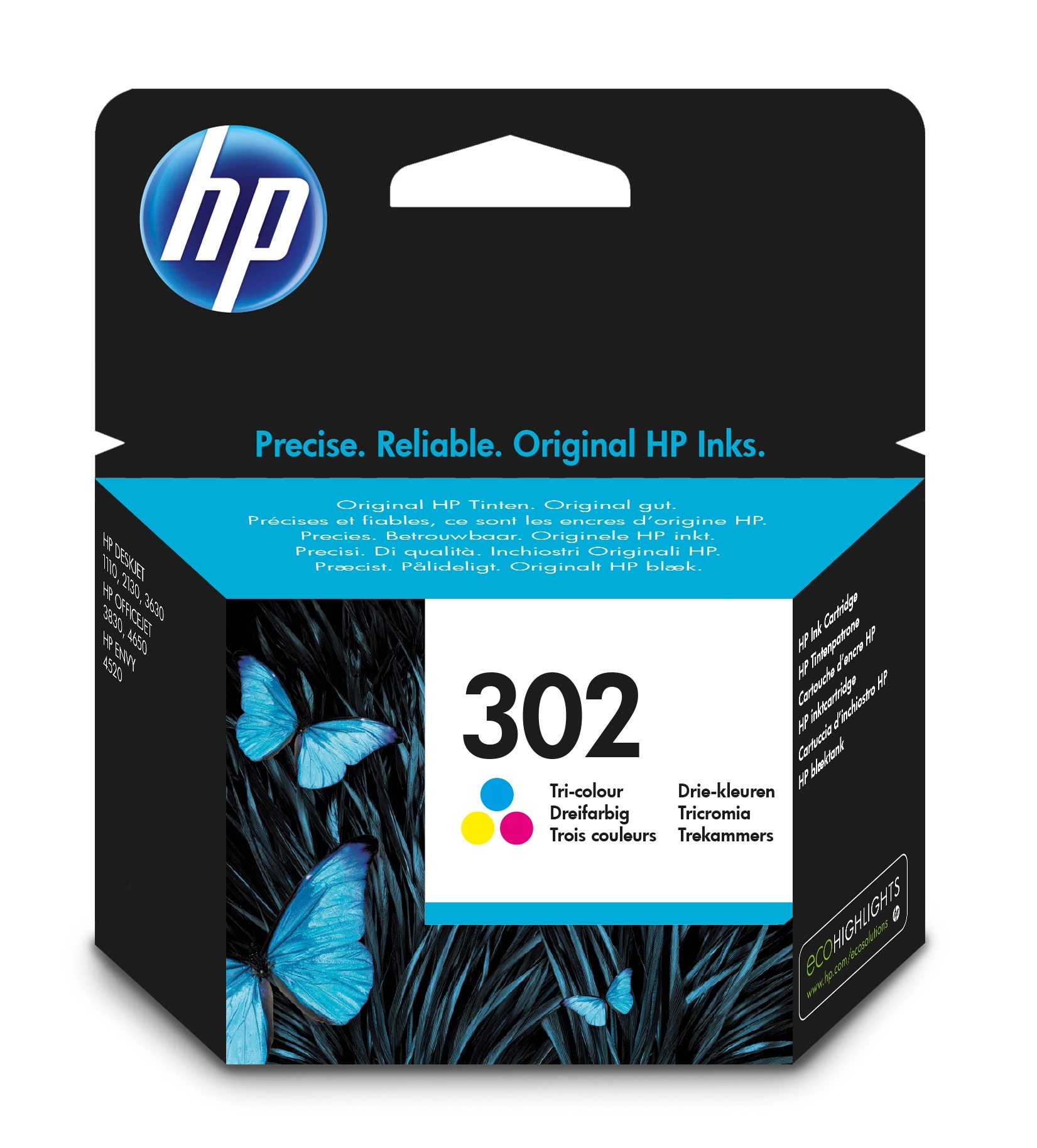 HP Tinte farbig 302  F6U65AE