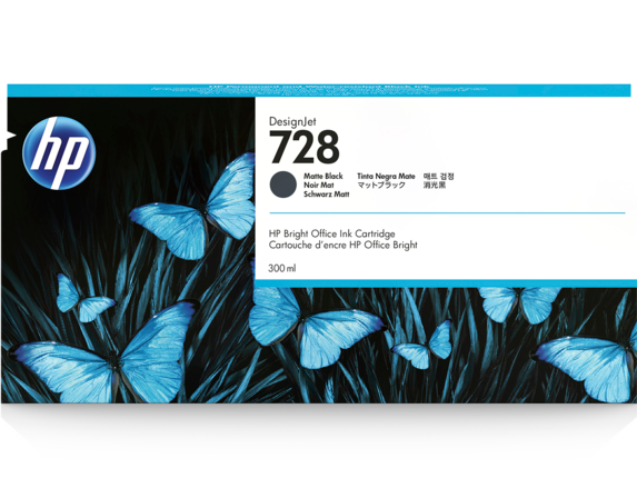 HP Tinte black matt 728  F9J68A