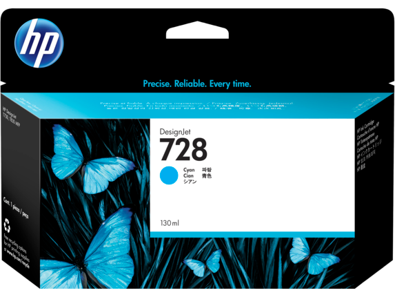 HP Tinte cyan 728  F9J67A