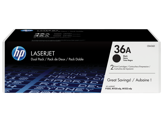 HP Toner schwarz 36A  CB436AD