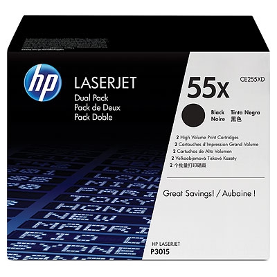 HP Toner schwarz 55X  CE255XD