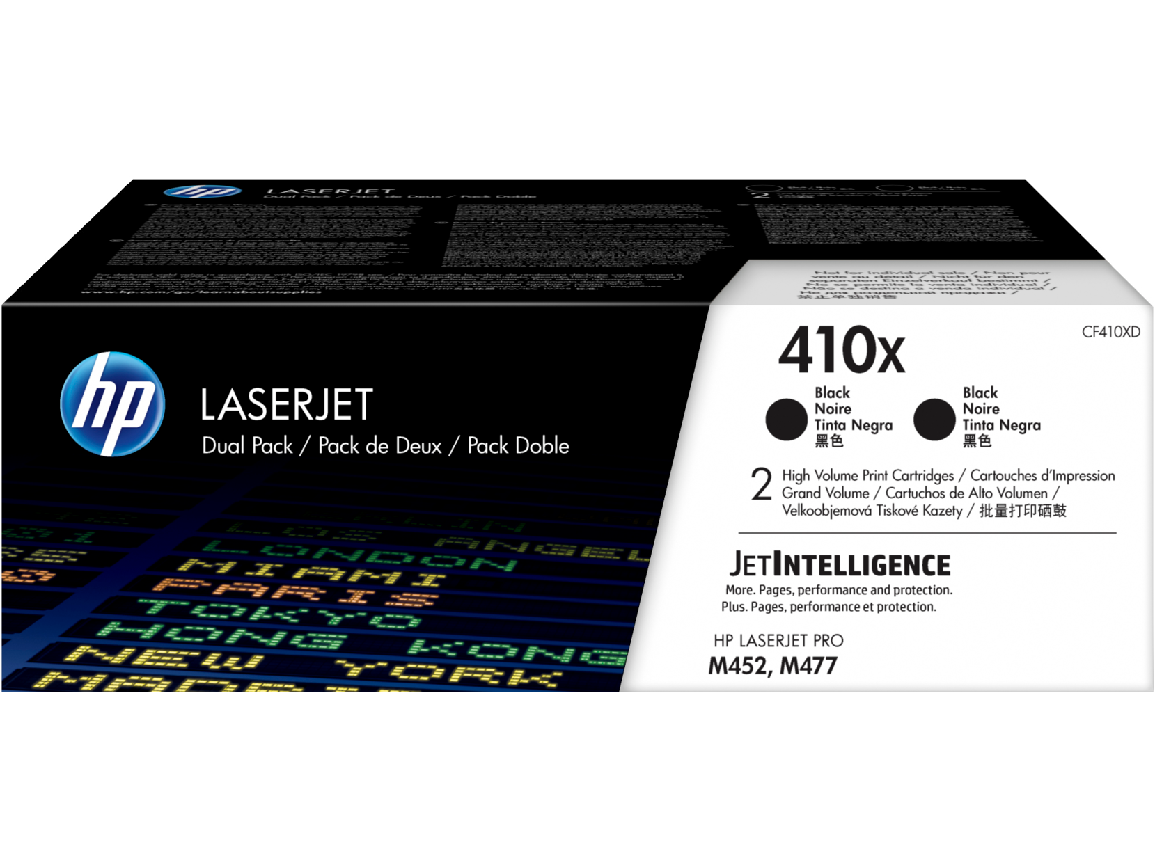 HP Toner schwarz 410X  CF410XD