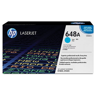 HP Toner cyan 648A  CE261A