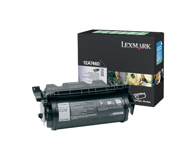Lexmark Toner schwarz 12A7460