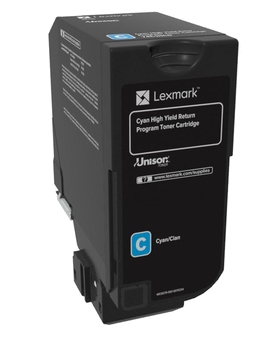Lexmark Toner cyan 74C2HC0