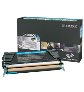 Lexmark Toner cyan C736H1CG 