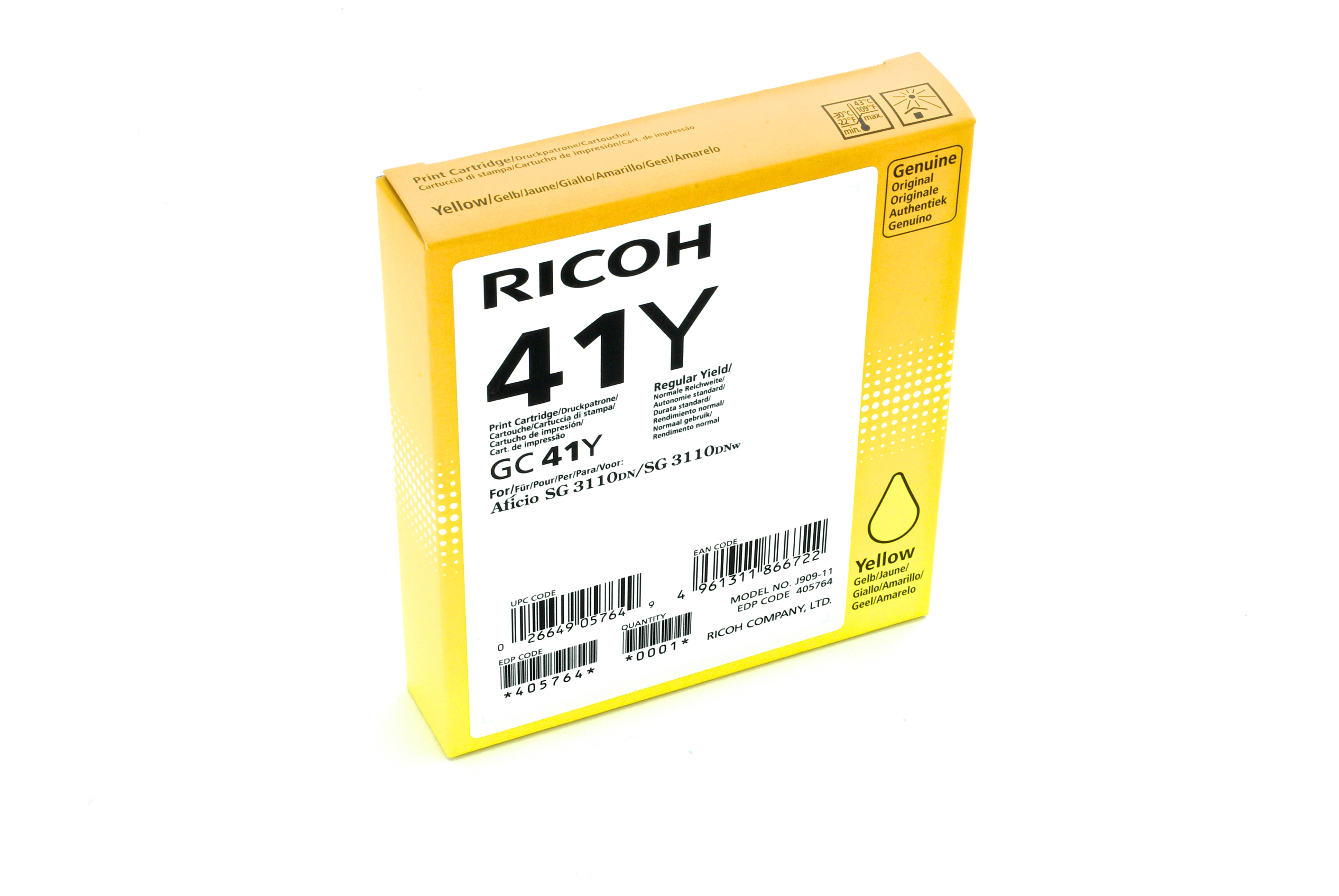 Ricoh Gel yellow GC41Y  405764